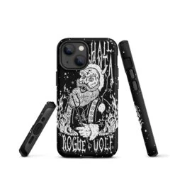 Hail Santa Tough Phone Case For IPhone -Rogue & Wolf Shop tough case for iphone matte iphone 13 mini front 65256de6a56d6
