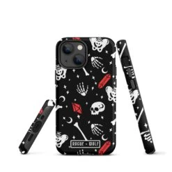 Skulls & Crystals Tough Phone Case For IPhone -Rogue & Wolf Shop tough case for iphone matte iphone 13 mini front 65265e450ddca