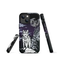 Castle Whitewolf Tough Phone Case For IPhone -Rogue & Wolf Shop tough case for iphone matte iphone 13 mini front 65265ea3df2de