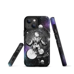 Cosmic Explorer Tough Phone Case For IPhone -Rogue & Wolf Shop tough case for iphone matte iphone 13 mini front 6538d65e18a54
