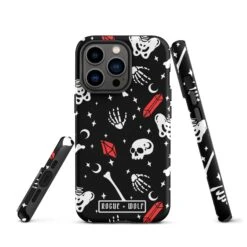 Skulls & Crystals Tough Phone Case For IPhone -Rogue & Wolf Shop tough case for iphone matte iphone 13 pro front 65265e450de67