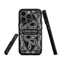 Grimoire Tough Phone Case For IPhone -Rogue & Wolf Shop tough case for iphone matte iphone 13 pro front 6526640f040df