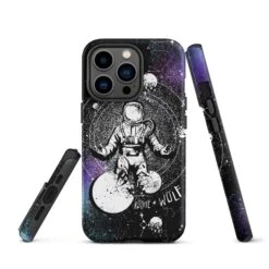 Cosmic Explorer Tough Phone Case For IPhone -Rogue & Wolf Shop tough case for iphone matte iphone 13 pro front 6538d65e18b66