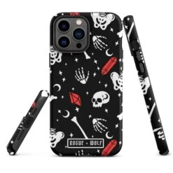 Skulls & Crystals Tough Phone Case For IPhone -Rogue & Wolf Shop tough case for iphone matte iphone 13 pro max front 65265e450deb7