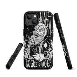 Hail Santa Tough Phone Case For IPhone -Rogue & Wolf Shop tough case for iphone matte iphone 14 front 65256de6a593a