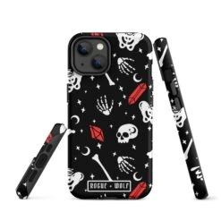 Skulls & Crystals Tough Phone Case For IPhone -Rogue & Wolf Shop tough case for iphone matte iphone 14 front 65265e450df06