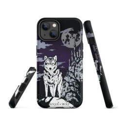 Castle Whitewolf Tough Phone Case For IPhone -Rogue & Wolf Shop tough case for iphone matte iphone 14 front 65265ea3df46c