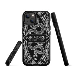 Grimoire Tough Phone Case For IPhone -Rogue & Wolf Shop tough case for iphone matte iphone 14 front 6526640f041aa