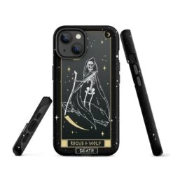 Death Tarot [Phones] Tough Phone Case For IPhone -Rogue & Wolf Shop tough case for iphone matte iphone 14 front 652670b13d828