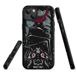 Vampire Bat Tough Phone Case For IPhone -Rogue & Wolf Shop tough case for iphone matte iphone 14 plus front 6525125db8506