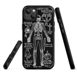 Vampire Anatomy Tough Phone Case For IPhone -Rogue & Wolf Shop tough case for iphone matte iphone 14 plus front 65265fc3e7a05