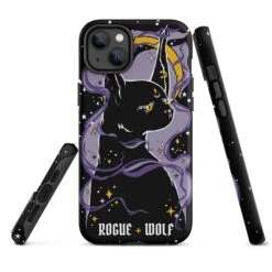Witch Kitten Tough Phone Case For IPhone -Rogue & Wolf Shop tough case for iphone matte iphone 14 plus front 6526607acd686