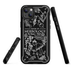 Book Of Herbology B&W Tough Phone Case For IPhone -Rogue & Wolf Shop tough case for iphone matte iphone 14 plus front 652663659afb4