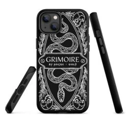 Grimoire Tough Phone Case For IPhone -Rogue & Wolf Shop tough case for iphone matte iphone 14 plus front 6526640f0422b