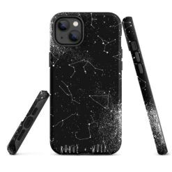 Constellation Tough Phone Case For IPhone -Rogue & Wolf Shop tough case for iphone matte iphone 14 plus front 6538c3996340e