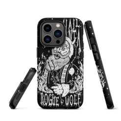 Hail Santa Tough Phone Case For IPhone -Rogue & Wolf Shop tough case for iphone matte iphone 14 pro front 65256de6a5a7f