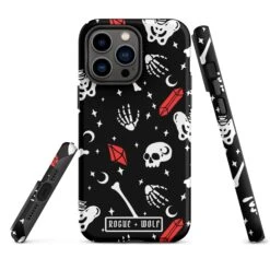 Skulls & Crystals Tough Phone Case For IPhone -Rogue & Wolf Shop tough case for iphone matte iphone 14 pro max front 65265e450e007