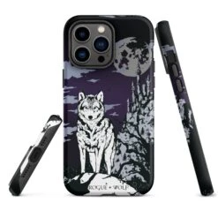 Castle Whitewolf Tough Phone Case For IPhone -Rogue & Wolf Shop tough case for iphone matte iphone 14 pro max front 65265ea3df526