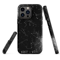 Constellation Tough Phone Case For IPhone -Rogue & Wolf Shop tough case for iphone matte iphone 14 pro max front 6538c3996351a
