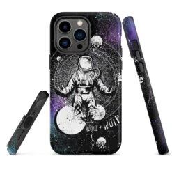 Cosmic Explorer Tough Phone Case For IPhone -Rogue & Wolf Shop tough case for iphone matte iphone 14 pro max front 6538d65e18e98