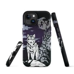 Castle Whitewolf Tough Phone Case For IPhone -Rogue & Wolf Shop tough case for iphone matte iphone 15 front 65265ea3df574