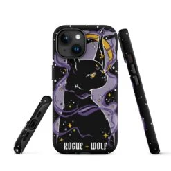 Witch Kitten Tough Phone Case For IPhone -Rogue & Wolf Shop tough case for iphone matte iphone 15 front 6526607acd73c