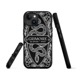 Grimoire Tough Phone Case For IPhone -Rogue & Wolf Shop tough case for iphone matte iphone 15 front 6526640f0436b