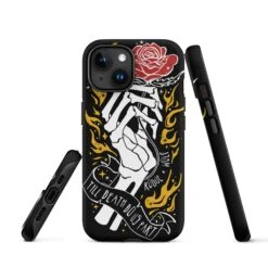 Till Death Do Us Part Tough Phone Case For IPhone -Rogue & Wolf Shop tough case for iphone matte iphone 15 front 65266683a8cb9
