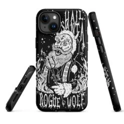 Hail Santa Tough Phone Case For IPhone -Rogue & Wolf Shop tough case for iphone matte iphone 15 plus front 65256de6a5c64
