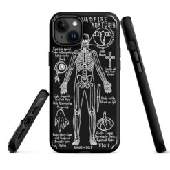 Vampire Anatomy Tough Phone Case For IPhone -Rogue & Wolf Shop tough case for iphone matte iphone 15 plus front 65265fc3e7c33