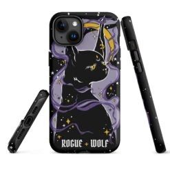 Witch Kitten Tough Phone Case For IPhone -Rogue & Wolf Shop tough case for iphone matte iphone 15 plus front 6526607acd78d