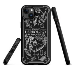 Book Of Herbology B&W Tough Phone Case For IPhone -Rogue & Wolf Shop tough case for iphone matte iphone 15 plus front 652663659b16a