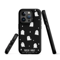 Ghost Party Tough Phone Case For IPhone -Rogue & Wolf Shop tough case for iphone matte iphone 15 pro front 6526685751711