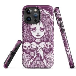 Cursed To Love Tough Phone Case For IPhone -Rogue & Wolf Shop tough case for iphone matte iphone 15 pro max front 6538e32198020