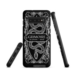 Grimoire Tough Phone Case For Samsung -Rogue & Wolf Shop tough case for samsung matte samsung galaxy s10 front 652663d885040
