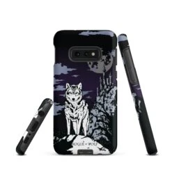 Castle Whitewolf Tough Phone Case For Samsung -Rogue & Wolf Shop tough case for samsung matte samsung galaxy s10e front 65265ef0ccb89