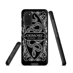 Grimoire Tough Phone Case For Samsung -Rogue & Wolf Shop tough case for samsung matte samsung galaxy s20 front 652663d885202