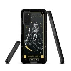 Death Tarot [Phones] Tough Phone Case For Samsung -Rogue & Wolf Shop tough case for samsung matte samsung galaxy s20 front 6526706fec091