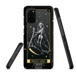 Death Tarot [Phones] Tough Phone Case For Samsung -Rogue & Wolf Shop tough case for samsung matte samsung galaxy s20 plus front 6526706fec169