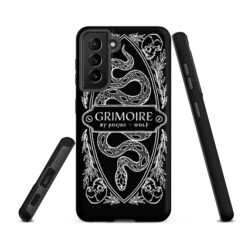 Grimoire Tough Phone Case For Samsung -Rogue & Wolf Shop tough case for samsung matte samsung galaxy s21 fe front 652663d8855bd