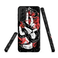 Love Bite Tough Phone Case For Samsung -Rogue & Wolf Shop tough case for samsung matte samsung galaxy s21 fe front 652666c611806