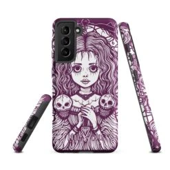 Cursed To Love Tough Phone Case For Samsung -Rogue & Wolf Shop tough case for samsung matte samsung galaxy s21 fe front 6538e3001bba8