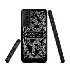 Grimoire Tough Phone Case For Samsung -Rogue & Wolf Shop tough case for samsung matte samsung galaxy s21 front 652663d885512