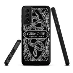 Grimoire Tough Phone Case For Samsung -Rogue & Wolf Shop tough case for samsung matte samsung galaxy s21 plus front 652663d88568b