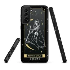 Death Tarot [Phones] Tough Phone Case For Samsung -Rogue & Wolf Shop tough case for samsung matte samsung galaxy s21 plus front 6526706fec315