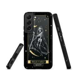 Death Tarot [Phones] Tough Phone Case For Samsung -Rogue & Wolf Shop tough case for samsung matte samsung galaxy s22 front 6526706fec3db