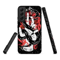 Love Bite Tough Phone Case For Samsung -Rogue & Wolf Shop tough case for samsung matte samsung galaxy s22 plus front 652666c611ab5