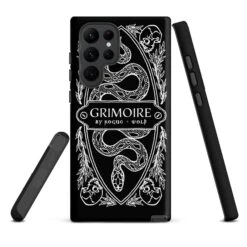 Grimoire Tough Phone Case For Samsung -Rogue & Wolf Shop tough case for samsung matte samsung galaxy s22 ultra front 652663d885986