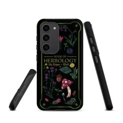 Book Of Herbology Tough Phone Case For Samsung -Rogue & Wolf Shop tough case for samsung matte samsung galaxy s23 front 652513e145ac2
