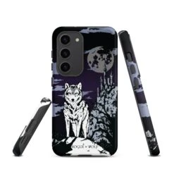 Castle Whitewolf Tough Phone Case For Samsung -Rogue & Wolf Shop tough case for samsung matte samsung galaxy s23 front 65265ef0cdf03